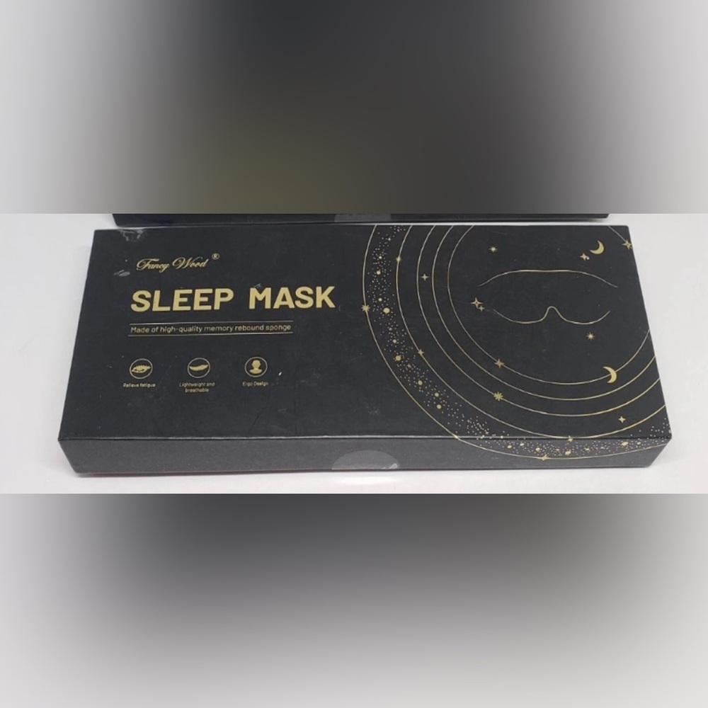 Fancy Wood Light Weight Sleep Mask & Ear Plug Set